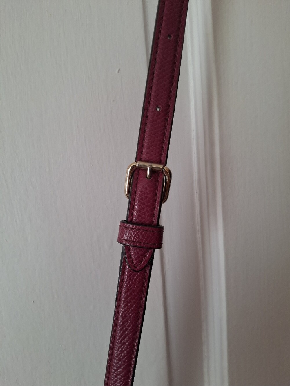 Coach Brown Signature File Crossbody Bag with Raspberry Trim - Picture 12 of 14